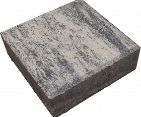 Тротуарная плитка Лидер 40 Квадрат Color Mix 60 мм Коелгинский Мрамор