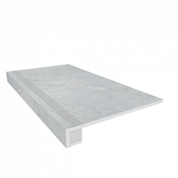 Комплект Керамогранитная ступень Estima KA01 33x120 см с бортиком + Подступенок 14,5х120 см фото 1