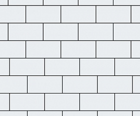 Тротуарная плитка Steinrus Прямоугольник Лайн 200х100х60 мм Белый