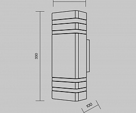 Настенный светильник (бра) Unter den Linden Maytoni O578WL-02B цвет Черный