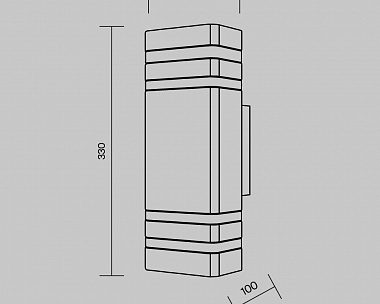 Настенный светильник (бра) Unter den Linden Maytoni O578WL-02B цвет Черный