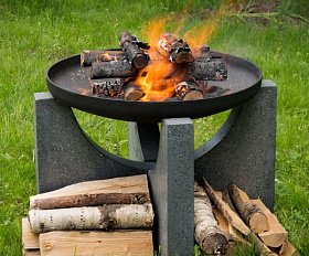 Костровая чаша чугунная Concretika Premium S60, толщина 6 мм