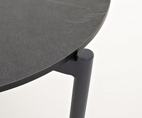 Диего журнальный стол из HPL 120х60 H40, каркас темно-серый (RAL7024), цвет серый гранит