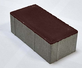 Брусчатка Лидер 40 Прямоугольник 200х100х60 мм Коричневый