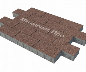 Тротуарная плитка Фабрика Готика Картано 300х150х60 мм Сильвер 7