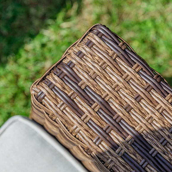 Обеденный комплект Karl Royal Family из искусственного ротанга с обеденным столом, цвет коричневый фото 8