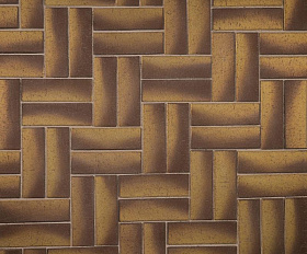 Клинкерная брусчатка ЛСР Монако золото Лонг 250х80х50 мм, коричневый