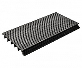 Террасная доска MasterDeck Slim 3000*145мм*23мм широкий вельвет, цвет Антрацит