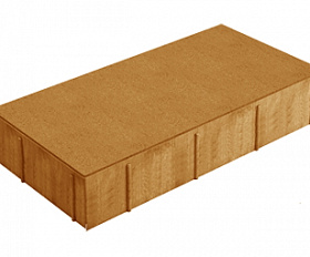 Тротуарная плитка Нобетек Широкоформатная 5П8ф 600x300x80 персиковая