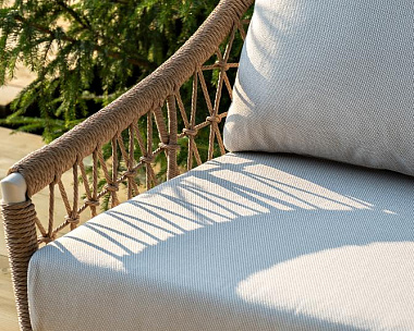 Лаунж-Зона Венеция 4SIS из искусственного ротанга, цвет соломенный