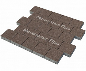 Тротуарная плитка Фабрика Готика Квадрат 200х200х60 мм Голд 20
