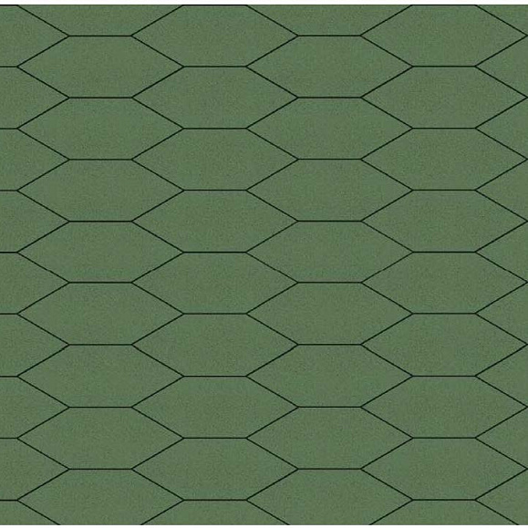 Тротуарная плитка Выбор Скошенный шестиугольник Б.1.ШГ.6 60 мм Стандарт Зеленый фото 1