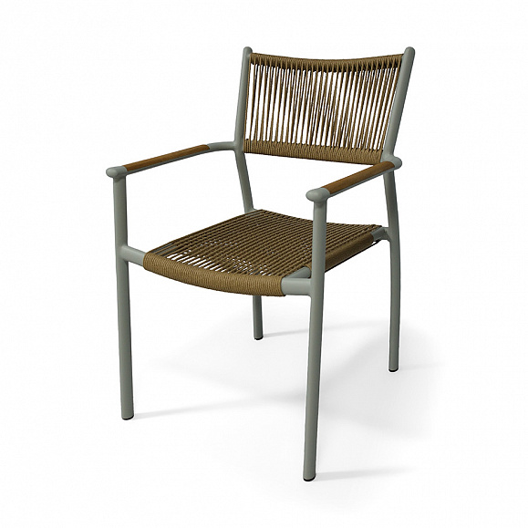 Витория плетеный стул из искусственного ротанга, цвет соломенный фото 1