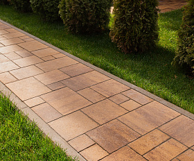 Тротуарная плитка Вилла Arbet 60 мм ColorMix Янтарь