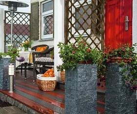 Террасная доска Экодэк Брайт Вельвет Кантри, цвет Терракот