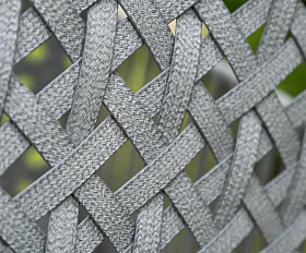 Подвесное кресло Капри 4SIS из искусственного ротанга, цвет серый