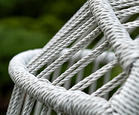 Севилья кресло-кокон из искусственного ротанга, цвет светло-серый