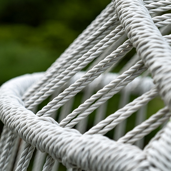 Севилья кресло-кокон из искусственного ротанга, цвет светло-серый фото 5