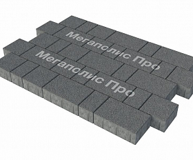 Тротуарная плитка Фабрика Готика Новый Город 40 мм Сильвер 13