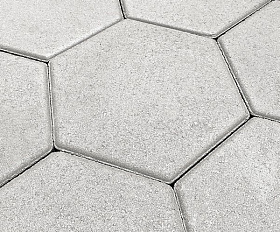 Тротуарная плитка Koldiz Шестигранник 60 мм Моно Белый