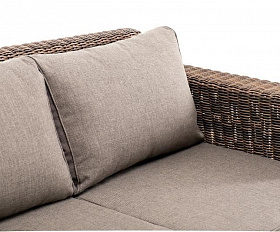 Диван трехместный Боно 4SIS из искусственного ротанга, цвет коричневый