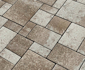 Тротуарная плитка Нобетек Новый город квартет 4НГК6Ф Колормикс №23 Сафари