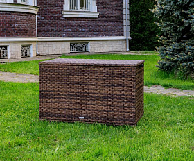Сундук для хранения Karl 120 Royal Family из искусственного ротанга c колесиками, цвет коричневый
