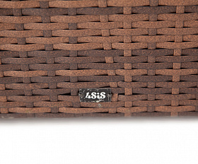 Порту сундук водонепроницаемый из искусственного ротанга, цвет коричневый