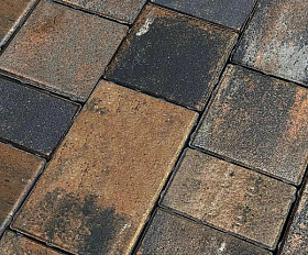 Тротуарная плитка Koldiz Новый Город 60 мм Оникс Оранжевый