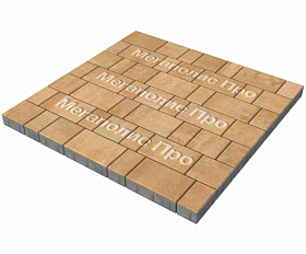 Тротуарная плитка Выбор Старый город Листопад А.1.Фсм.4 40 мм. Сахара