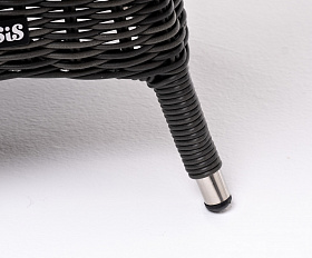 Равенна кофейный стол из искусственного ротанга, цвет графит