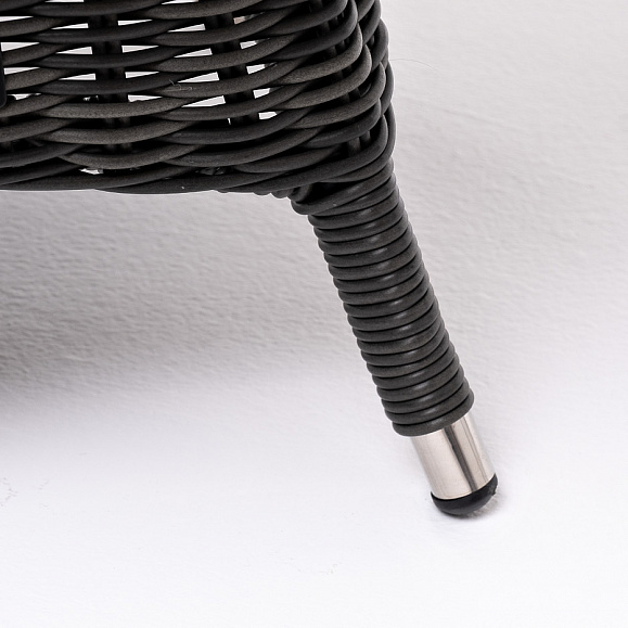 Равенна кофейный стол из искусственного ротанга, цвет графит фото 3