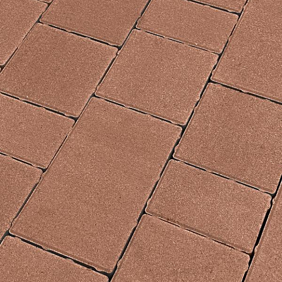 Тротуарная плитка Koldiz Новый Город 60 мм Моно Бордовый фото 1