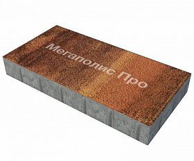 Тротуарная плитка Выбор Прямоугольник Б.5.П.10 600х300х100 мм Листопад Гранит Саванна