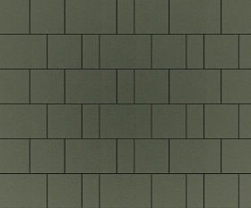 Тротуарная плитка Фабрика Готика Новый Город 240х160х60, 160х160х60, 80х160х60 мм. PROFI зеленый на сером цементе ч/п