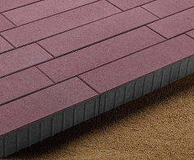 Тротуарная плитка 342 Механический завод Ригель трио 80 мм Красный