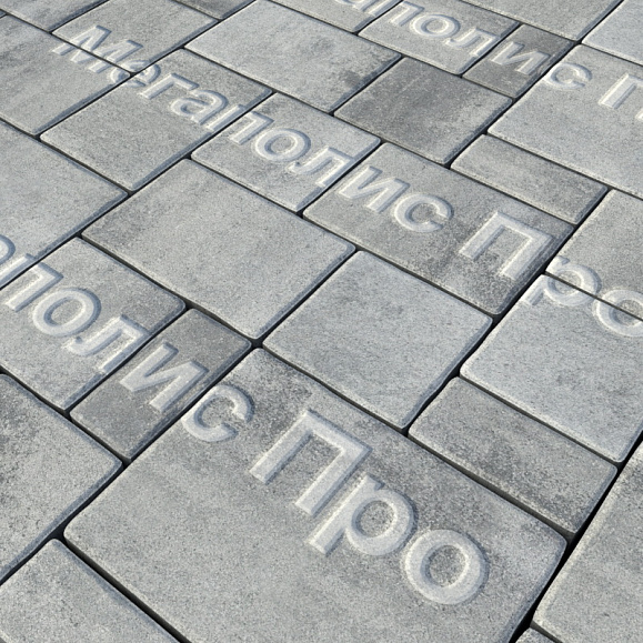 Тротуарная плитка Выбор Мюнхен Б.2. Фсм.6 60 мм Искусственный камень Шунгит фото 1