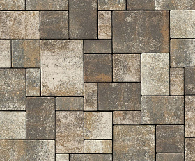 Тротуарная плитка Нобетек Новый город квартет 4НГК6Ф Колормикс №8 Гранит