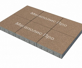 Тротуарная плитка Фабрика Готика Квадрат 400х400х80 мм Сильвер 16