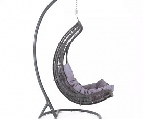 Подвесное кресло Виши 4SIS из искусственного ротанга, цвет коричневый