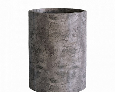 Кашпо Concretika Cylinder D40 H80 Concrete Grey Dark