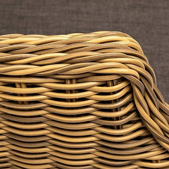 Плетеный Неаполь 4SIS стул из искусственного ротанга, цвет соломенный фото 2