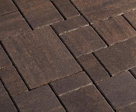 Тротуарная плитка 342 Механический завод Бавария ColorMix 60мм Арабика