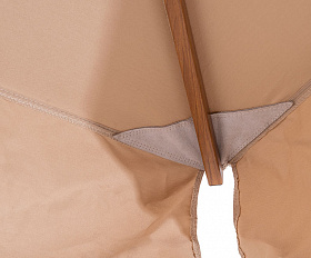 Корсика зонт уличный 3х3м на боковой алюминиевой опоре, цвет под дерево