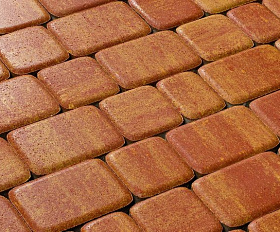 Тротуарная плитка 342 механический завод Классика ColorMix 60мм Милан