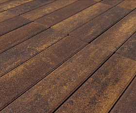 Тротуарная плитка Braer Ригель 320x80x60 мм Colormix Мальва