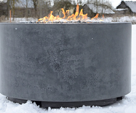 Уличный газовый камин OMEGA Vitgarden 80x46 см