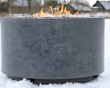 Уличный газовый камин OMEGA Vitgarden 80x46 см