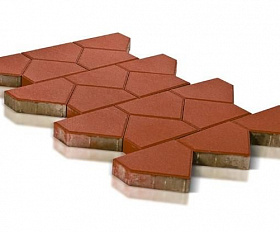 Тротуарная плитка Braer Тиара 60 мм Красный