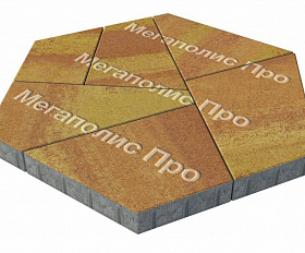 Тротуарная плитка Выбор Оригами Б.4.Фсм.8 80 мм Листопад Каир